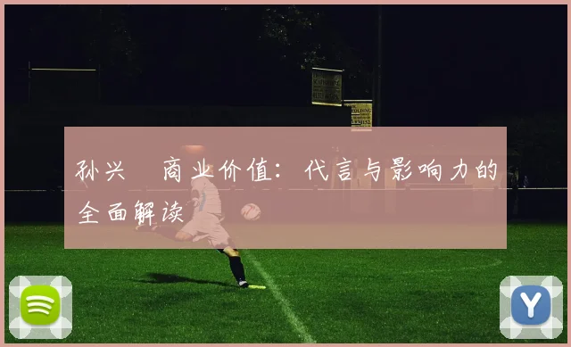 孙兴慜商业价值:代言与影响力的全面解读